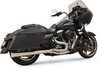 BASSANI XHAUST 2:1 Exhaust - Stainless Steel - Megaphone Road Rage III Long 2:1 Touring Exhaust - Team Dream Rides