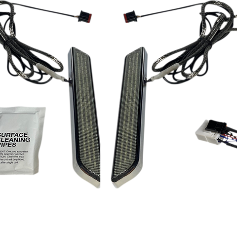 CUSTOM DYNAMICS LED Fork Light - Smoke - Chrome LED Front Fork Lightz™ - Team Dream Rides