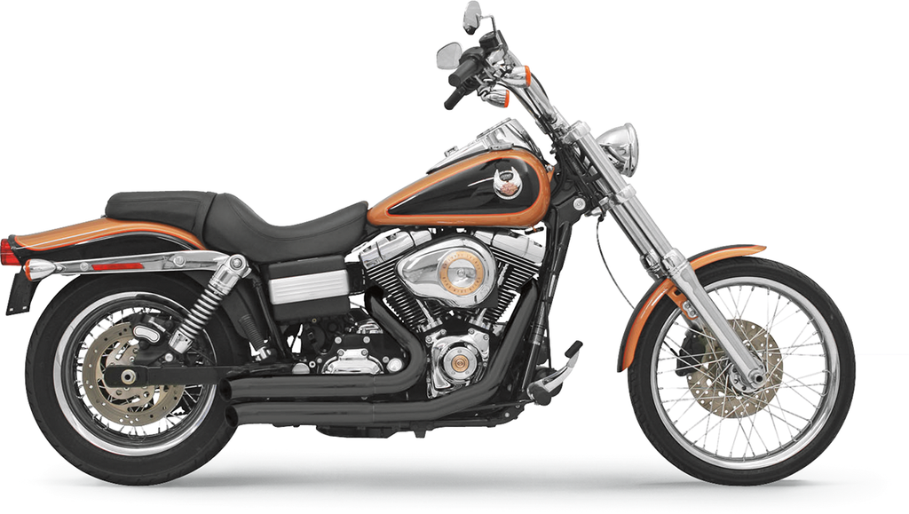 BASSANI XHAUST FireSweep Exhaust - Black - FXD FireSweep Series Exhaust System - Team Dream Rides