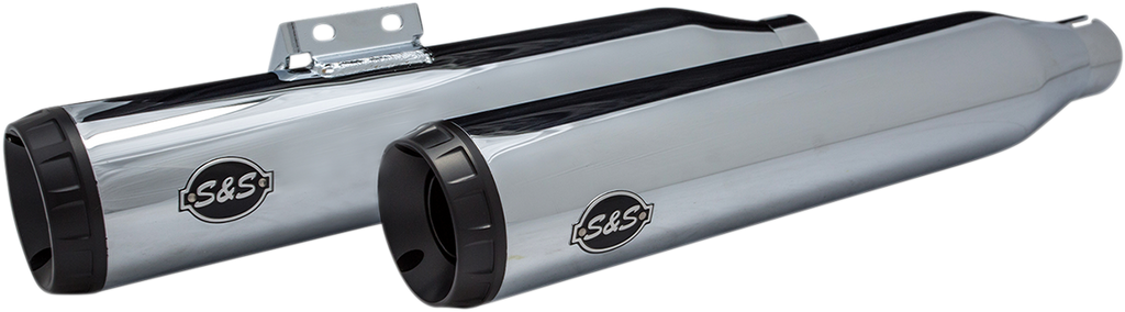 S&S CYCLE Grand National Race Mufflers for Softail - Chrome Grand National Race Slip-On Mufflers - Team Dream Rides