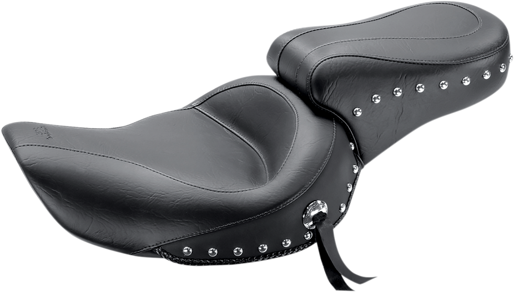 MUSTANG Studded Seat - Dyna '96-'03 Studded 2-Up  Seat - Team Dream Rides