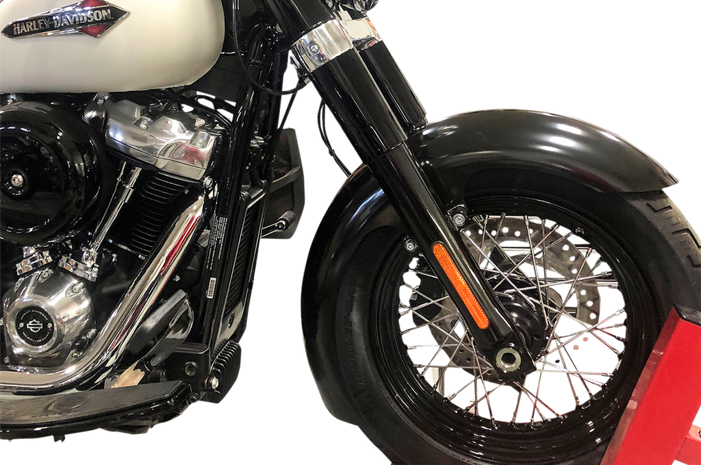 KLOCK WERKS Slicer Front Fender Kit - Black - Steel - 19" - FLH Hugger Series Front Fender - Team Dream Rides