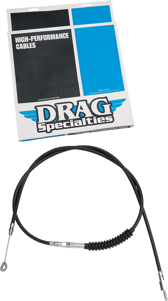 DRAG SPECIALTIES Vinyl Clutch Cable High-Efficiency Black Vinyl Clutch Cable - Team Dream Rides