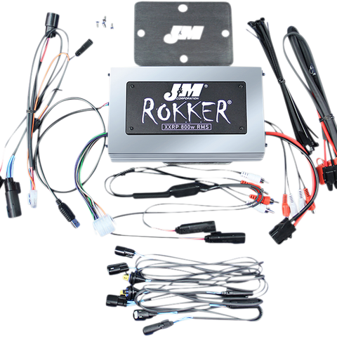 J & M ROKKER® XXR EXTREME 800w 4-Spkr/Amp Install Kit - 14-20 FLTR ROKKER Amplifier/Speaker Kit - Team Dream Rides