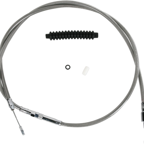 DRAG SPECIALTIES Braided Clutch Cable High-Efficiency Braided Stainless Steel Clutch Cable - Team Dream Rides