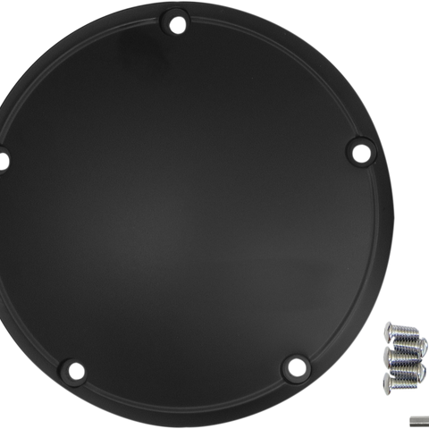 DRAG SPECIALTIES Satin Black Derby Cover Derby Cover - Team Dream Rides