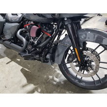 Load image into Gallery viewer, 2017-2019 Harley Touring M8 Billet Cat 2:1 Black With Black Ghost Pipe and Straight End Caps - Team Dream Rides