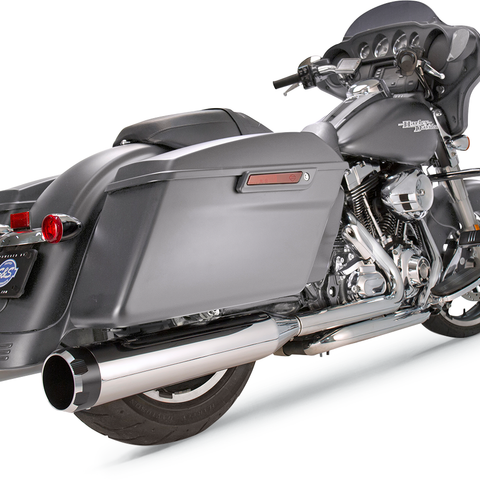 S&S CYCLE Mufflers - Chrome - Black Thruster - M8 Touring '17-'19 MK45 Slip-On Mufflers — Thruster - Team Dream Rides
