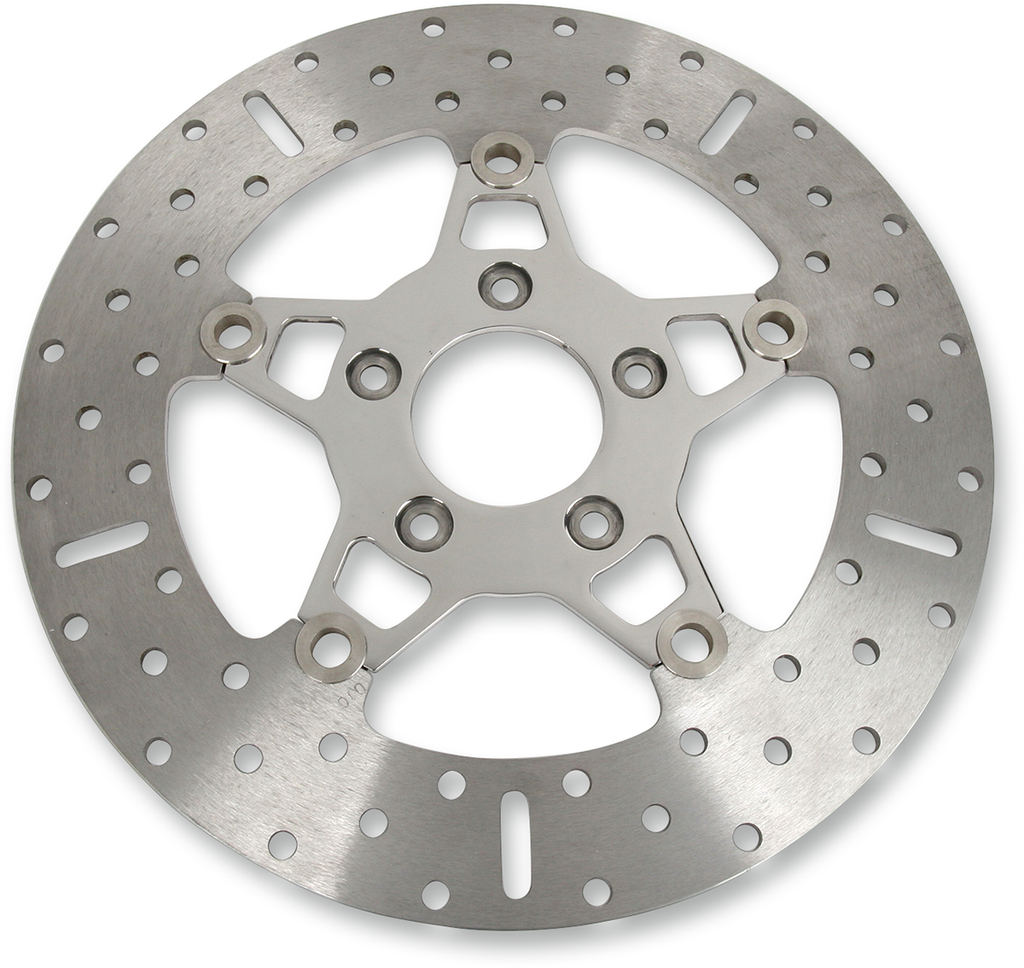 EBC Brake Rotor - Polished Carrier - FSD010 FSD Series Stainless Steel Front Brake Rotor for Big Twins - Team Dream Rides