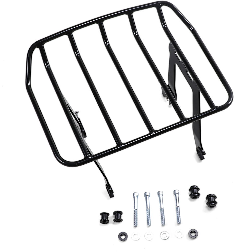 COBRA Detachable Solo Rack - FLHC - Black Big Ass® Detachable Solo Luggage Rack - Team Dream Rides