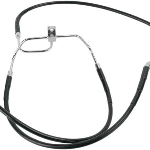 DRAG SPECIALTIES Brake Line - Black Stainless Steel Brake Line Kit - Team Dream Rides