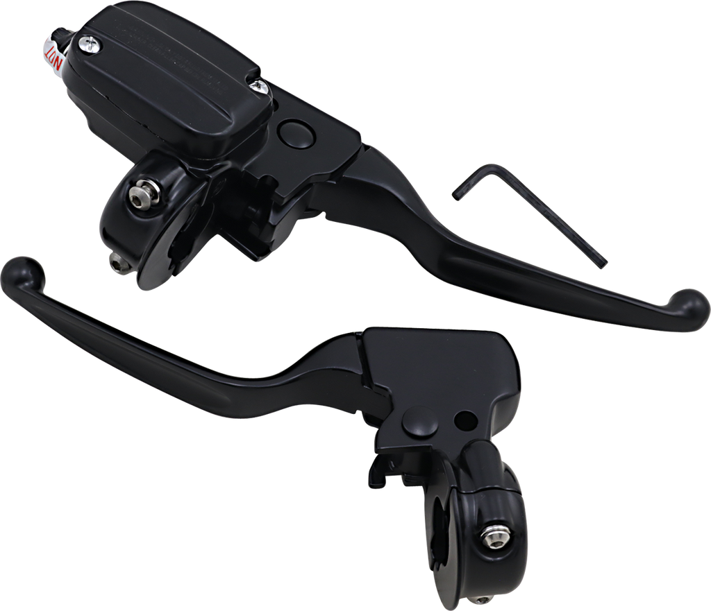 DRAG SPECIALTIES Black Handlebar Controls for '96 - '07 FLT/FLHT Handlebar Control Kit — Mechanical/Hydraulic - Team Dream Rides