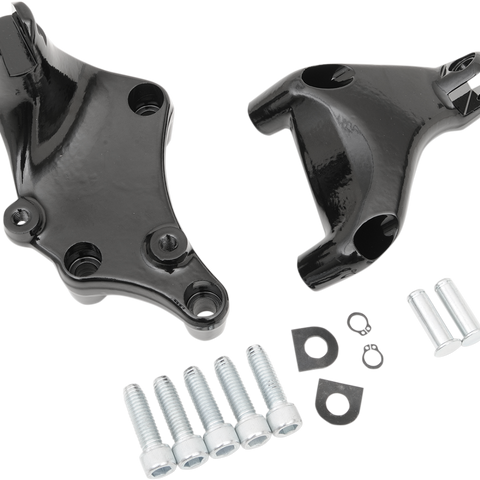DRAG SPECIALTIES Passenger Peg Mount - Black - XL '14+ Passenger Footpeg Mount Kit - Team Dream Rides