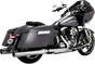VANCE & HINES 4.5" Torquer Mufflers for '95-'16 FL - Chrome Torquer 450 Slip-On Mufflers - Team Dream Rides