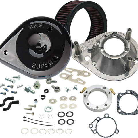 S&S CYCLE Air Cleaner XL Tear Drop Gloss Black Air Cleaner Kit - Team Dream Rides