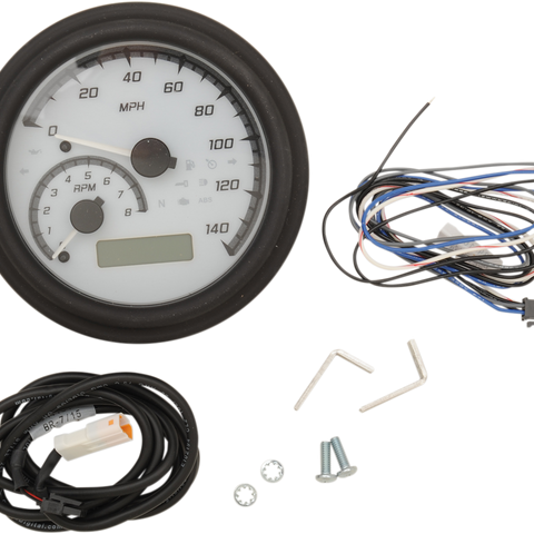 DAKOTA DIGITAL MXV Series Analog Gauge System - White/Gray/Black MVX Series Analog Gauge System — 2011WGK Model - Team Dream Rides