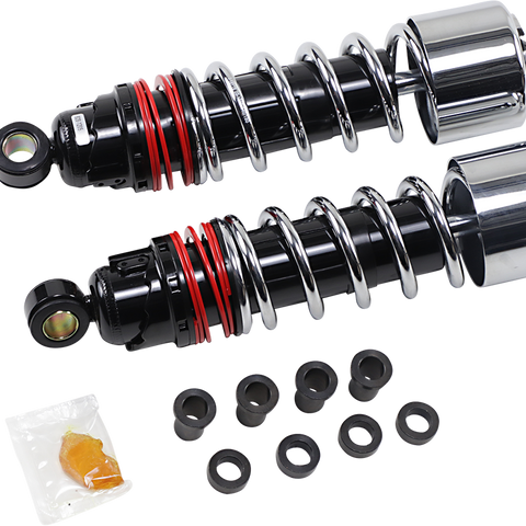 BURLY BRAND Slammer Plus Shocks - Chrome - XL Slammer Plus Shocks - Team Dream Rides