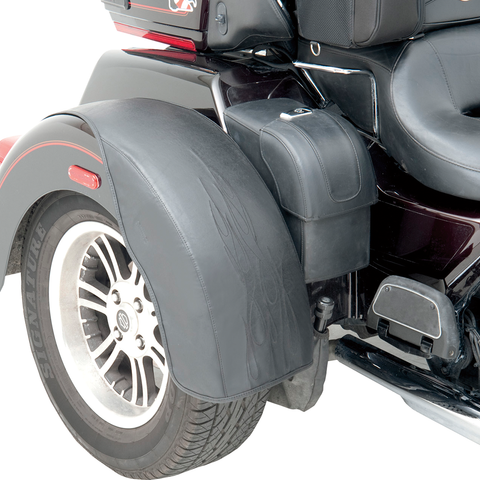 SADDLEMEN Rear Fender Bra Set - Tattoo Trike Fender Bra Set - Team Dream Rides