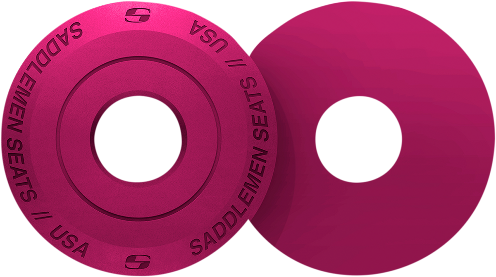 SADDLEMEN Fender Seat Washer - Pink Fender Seat Washer - Team Dream Rides