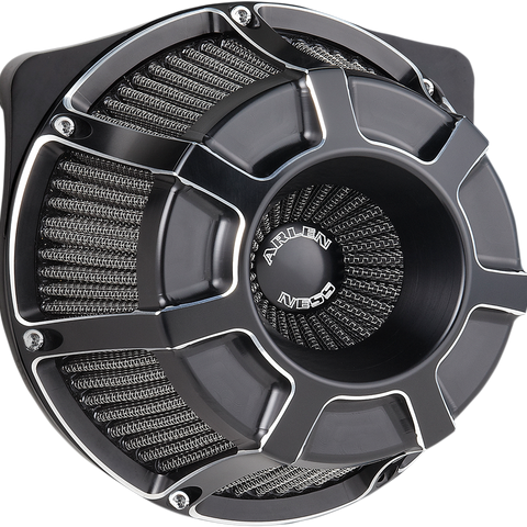 ARLEN NESS Air Clean Beveled 99-16 Big Twin Black Inverted Series Air Cleaner Kit — Beveled - Team Dream Rides