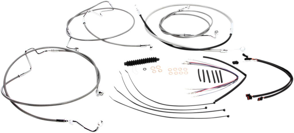 MAGNUM Stainless Steel XR Control Cable Kit XR Handlebar Installation Kit - Team Dream Rides