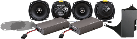 HOGTUNES Dual Amp/Speaker Kit - RG Road Glide Ultra 2 Amplifier 4 Speaker XL Series Kit - Team Dream Rides