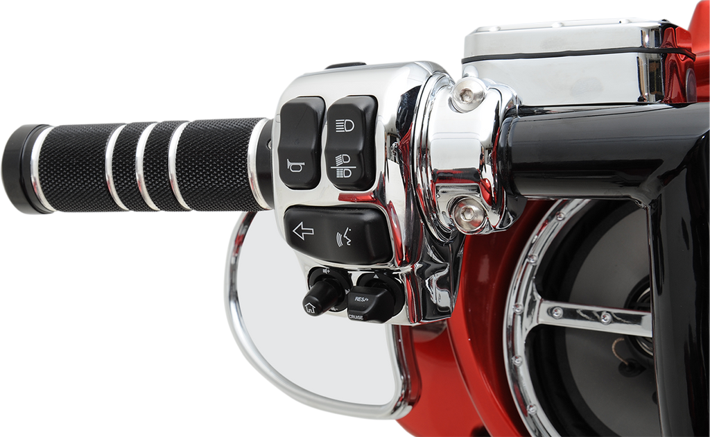 DRAG SPECIALTIES Chrome Switch Housing for '14 - '19 FLT Handlebar Switch Housing Kit - Team Dream Rides