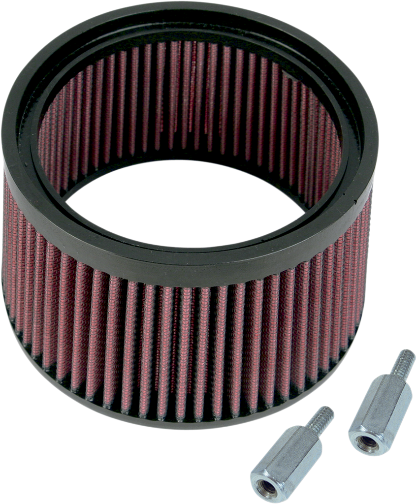 S&S CYCLE Filter Air Cleaner Stealth High-Flow Optional Stealth Hi-Flo Filter Kit (1" Taller) - Team Dream Rides