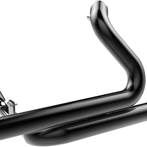 KHROME WERKS 2:2 Headpipe with Heat Shield - Black 2-into-2 Crossover Headers - Team Dream Rides