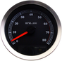 DRAG SPECIALTIES 4" Electronic Tachometer - Black Face 4" Electronic Tachometer - Team Dream Rides
