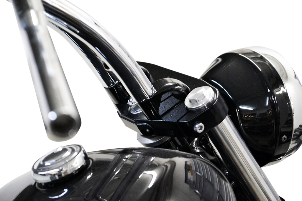 LA CHOPPERS Black 1" Pullback Riser Extension Handlebar Riser Pullback Extension Kit - Team Dream Rides