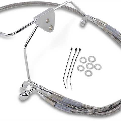 DRAG SPECIALTIES Brake Line - Front - +4