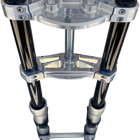 SLYFOX 49 mm Triple Clamps - '14+ FLH - Raw Custom 49 mm Triple Tree - Team Dream Rides