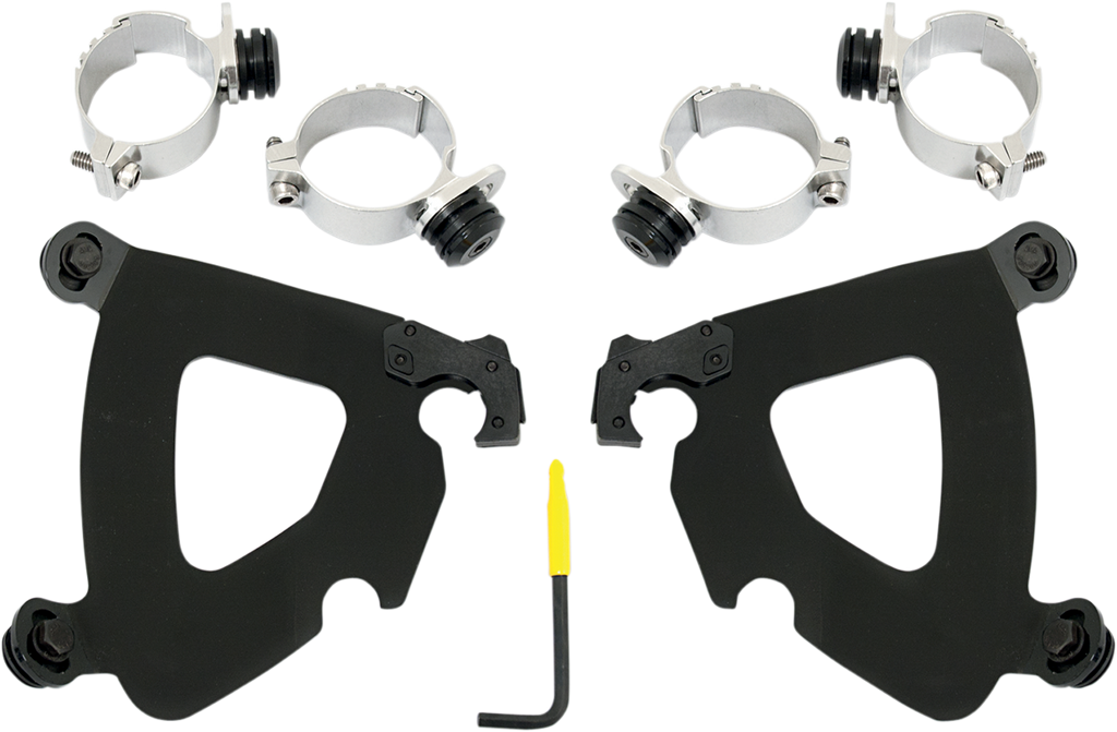 MEMPHIS SHADES HD Gauntlet Mounting Kit - Black - FXD Gauntlet Fairing Trigger-Lock Hardware Kit - Team Dream Rides