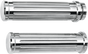 PRO-ONE PERF.MFG. Ball-Milled Billet Grips Chrome Billet Grips - Team Dream Rides