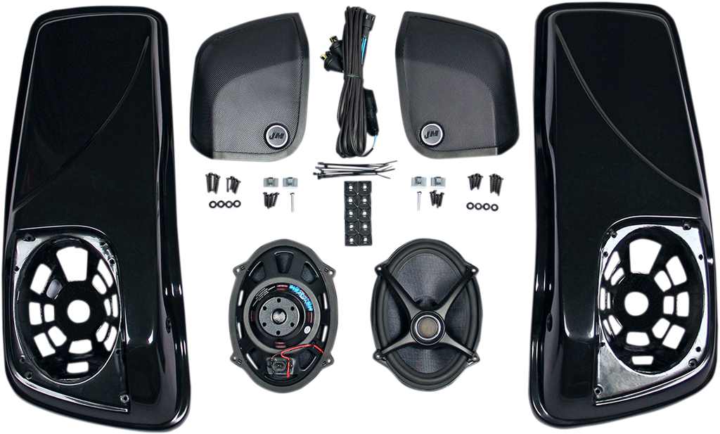 J & M 5X7 Speaker/Lid - 2014-20 FLH Saddlebag-Lid Kit w/ROKKER® XXR 5X7” Speakers - Team Dream Rides