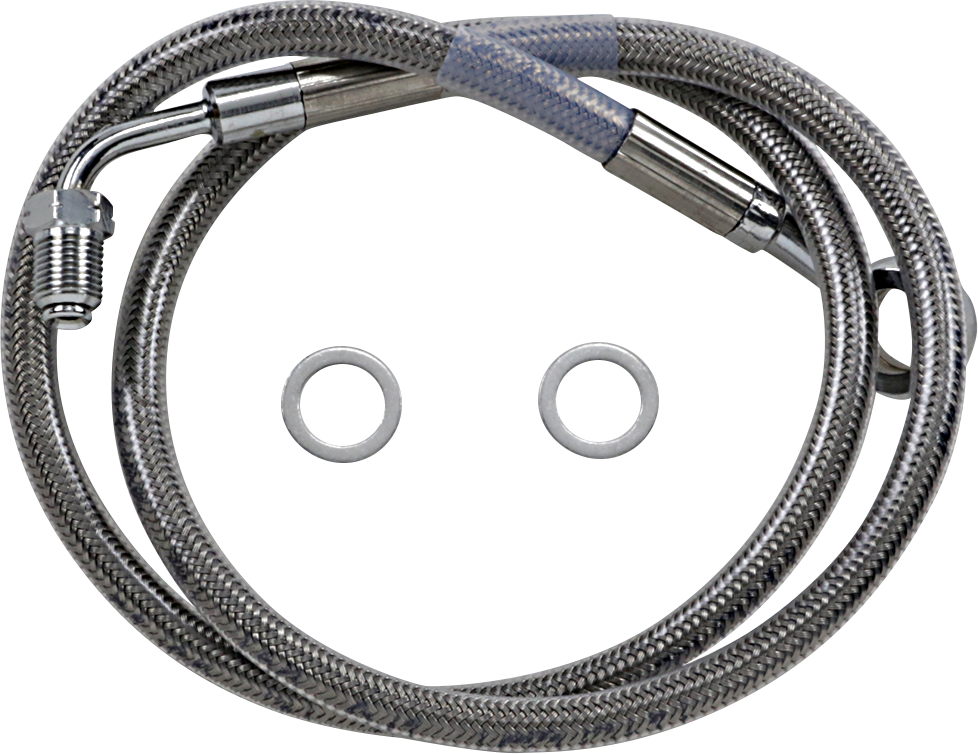 DRAG SPECIALTIES Brake Line - +10" - Stainless Steel - '18-'20 Softail Extended Length Stainless Steel Brake Line - Team Dream Rides