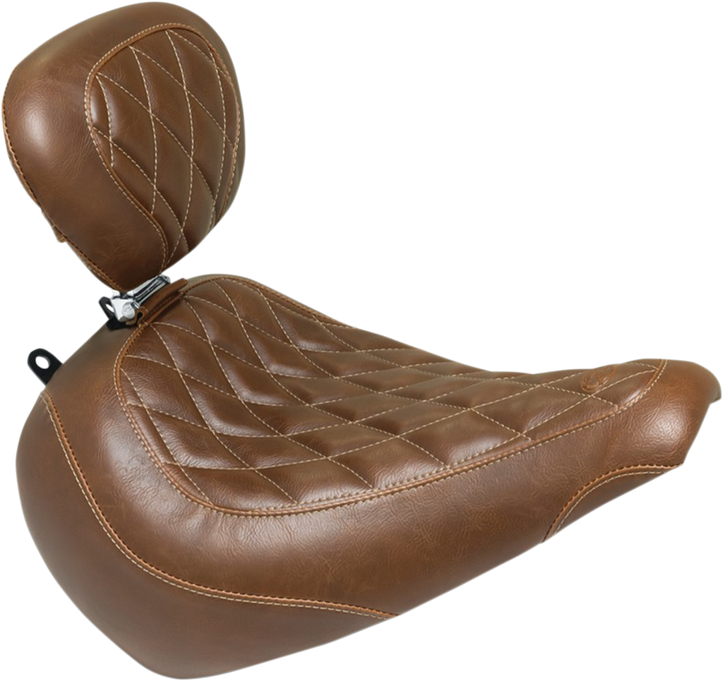 MUSTANG Tripper Solo Seat - Diamond - Brown - Driver Backrest Tripper™  Solo Seat - Team Dream Rides