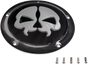 DRAG SPECIALTIES Split Skull Derby Cover - Black Split Skull Derby Cover - Team Dream Rides
