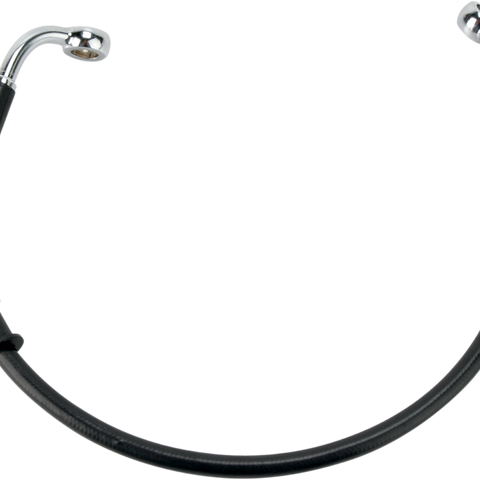 DRAG SPECIALTIES Brake Line - FXD '08-'17 - Black Stainless Steel Brake Line Kit - Team Dream Rides