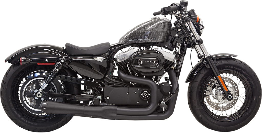 BASSANI XHAUST Mega Power Exhaust - Black Road Rage II Mega Power 2:1 System - Team Dream Rides