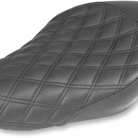 SADDLEMEN Renegade Seat - Lattice Stitched - Black - XL with 4.5 Gallon Tanks Renegade LS Solo Seat - Team Dream Rides