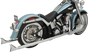 BASSANI XHAUST Fishtail Exhaust - 36" - Softail Fishtail True Dual Exhaust System — without Baffles - Team Dream Rides