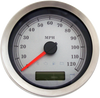 DRAG SPECIALTIES Programmable Speedometer - White Face - MPH 4” Programmable Electronic Speedometer - Team Dream Rides