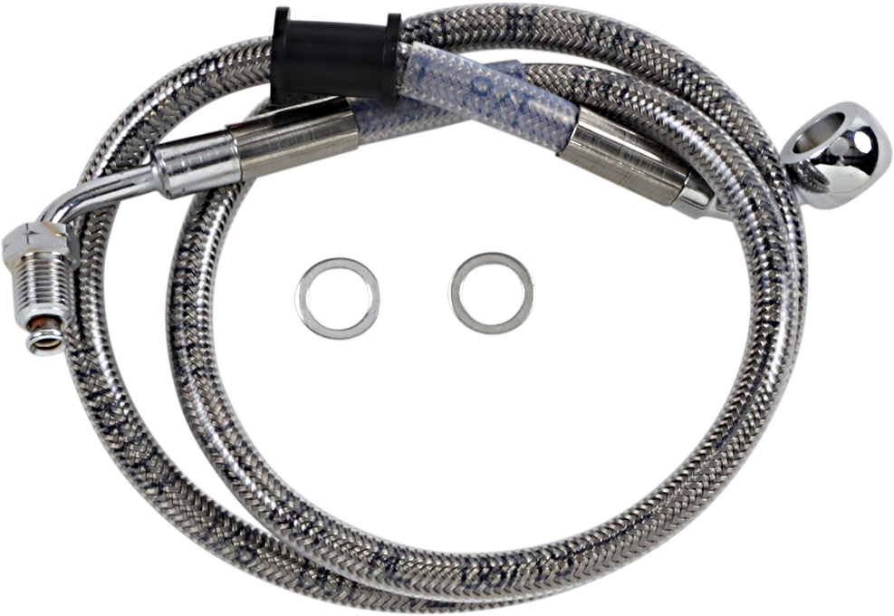 DRAG SPECIALTIES Brake Line - +6" - Stainless Steel - '18-'20 Softail Extended Length Stainless Steel Brake Line - Team Dream Rides