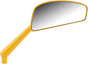 ARLEN NESS Tearchop Mirror - Righthand - Gold Tearchop Mirror - Team Dream Rides