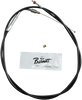 BARNETT Extended 6" Black Idle Cable for '02 - '07 FLHR Black Vinyl Throttle/Idle Cable - Team Dream Rides
