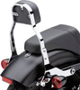 COBRA Backrest Kit - 11" - Chrome - Softail Detachable Backrest Kit - Team Dream Rides