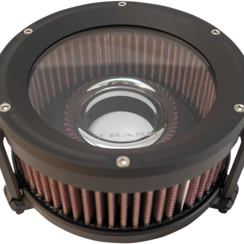 TRASK Air Cleaner Assault Black 17+FL Assault Charge High-Flow Air Cleaner - Team Dream Rides