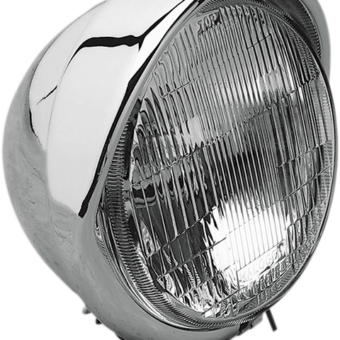 DRAG SPECIALTIES H-4 Headlight with Visor- 5-3/4